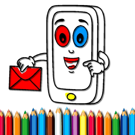 Mobile Phone Coloring Book